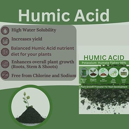 Humic Acid (Potassium Humate Flakes) – Plant Growth Booster