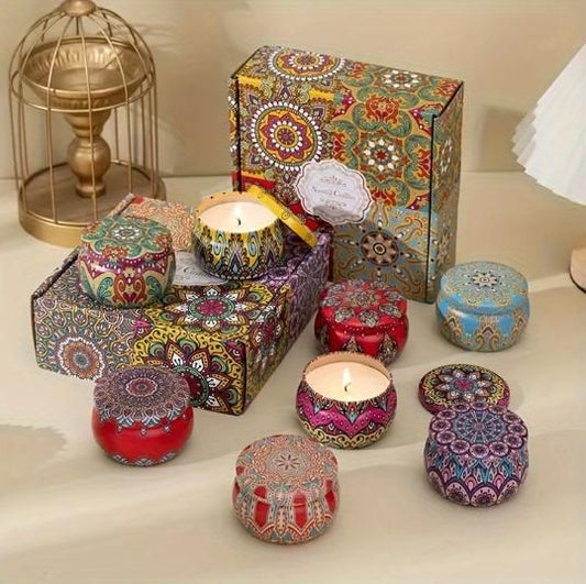 Scented Soy Wax Tin Candle (Pack of 1)
