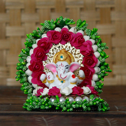 Lord Ganesha Idol on Decorative Handcrafted