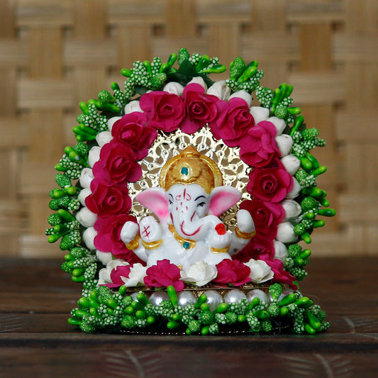 Lord Ganesha Idol on Decorative Handcrafted