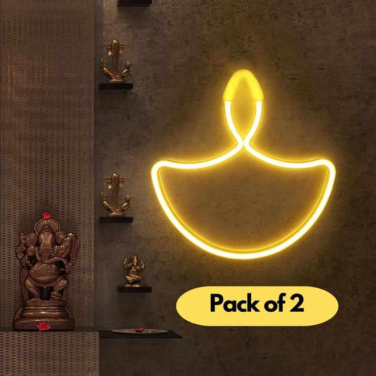 Diwali Diya Neon Sign Lights