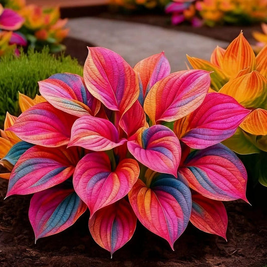 Multicolor Hosta Seeds+Free organic potmix